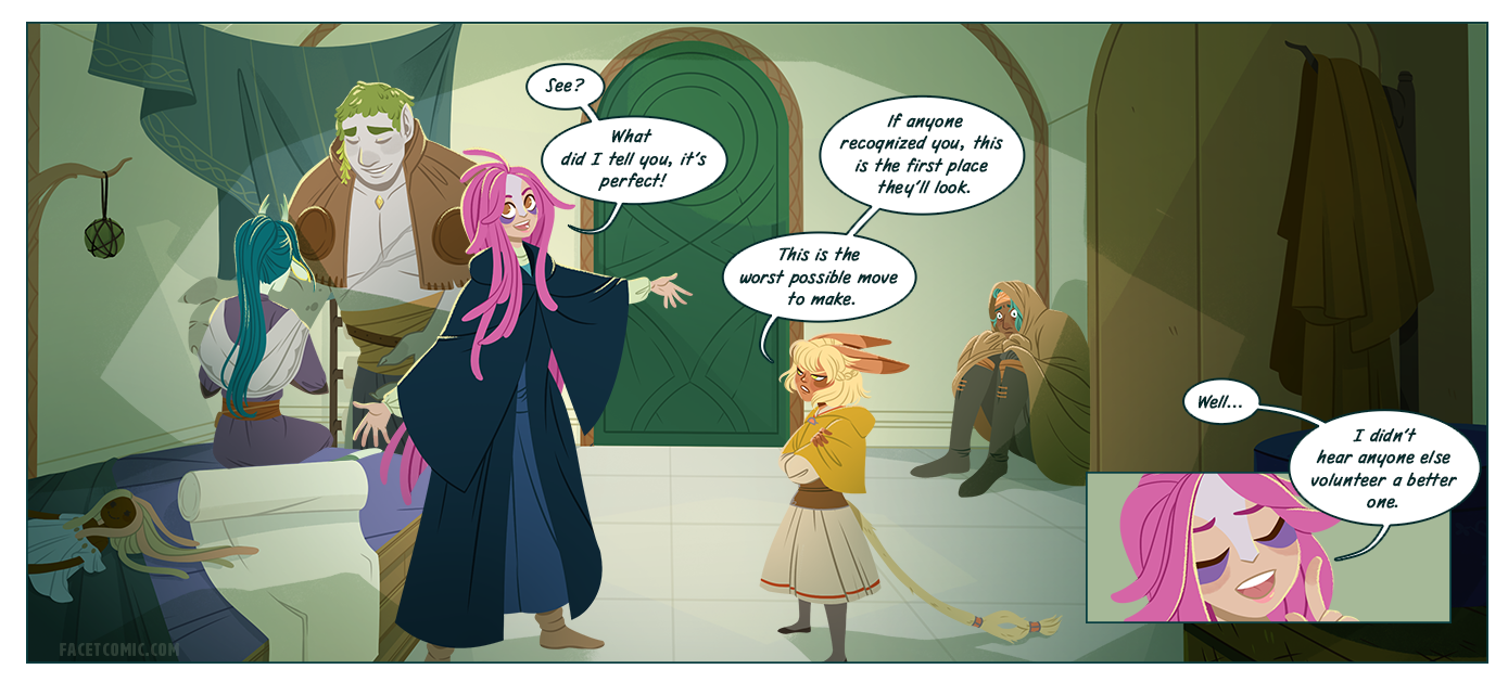 You're being awfully smug about potentially getting caught there, Eira.