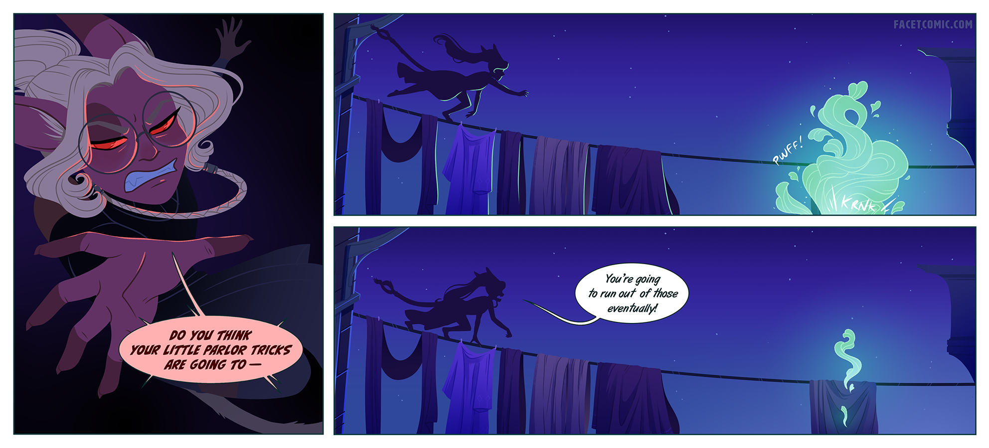 Man, the timing even ruined the end of the villainous monologue! How could she!